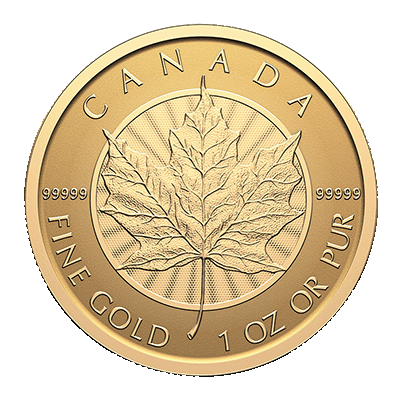 A picture of a Pièce Feuille d’érable : Pureté inégalée en or de 1 oz (2025)